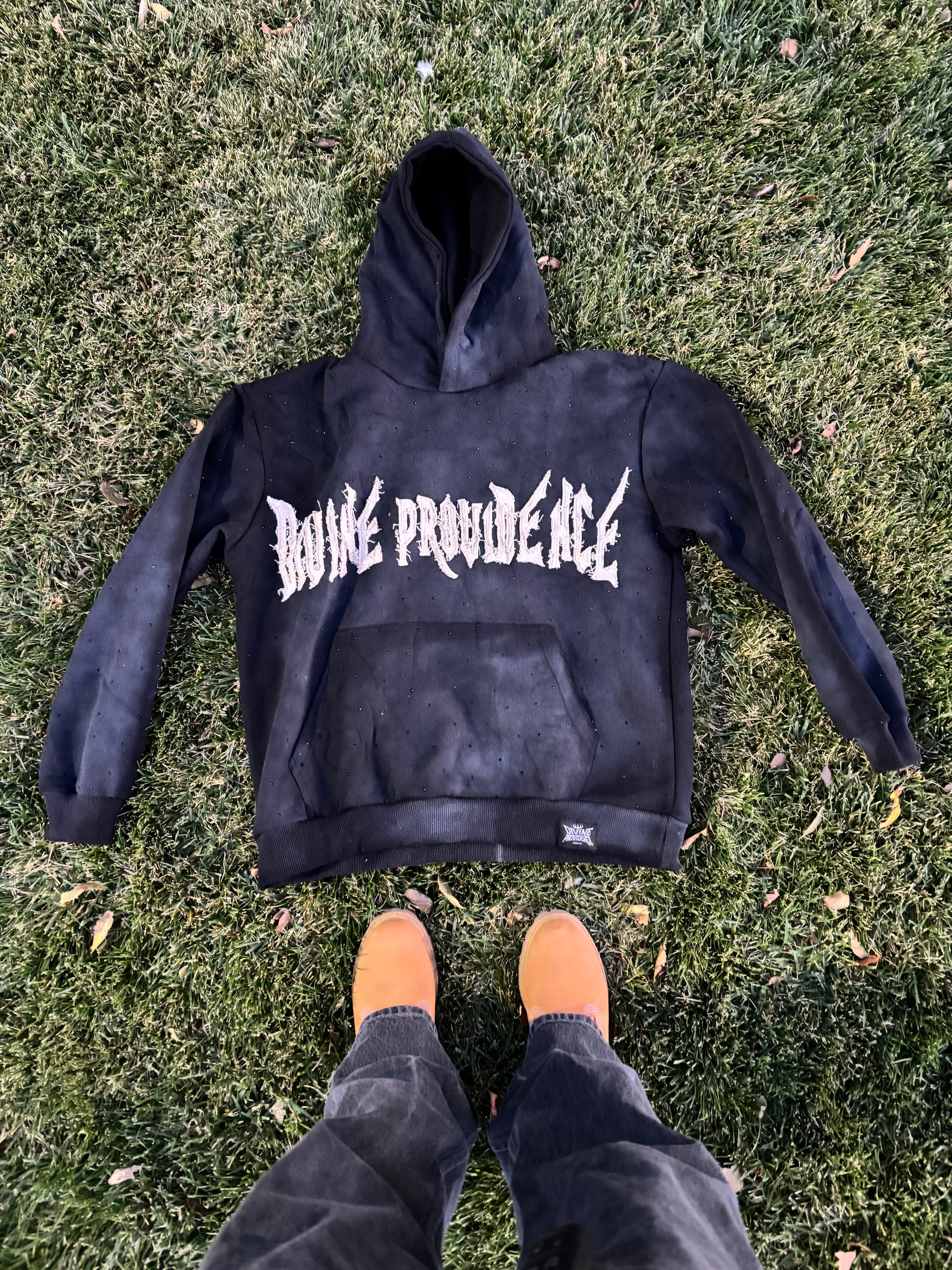 Divine Providence Rhinestone Hoodies