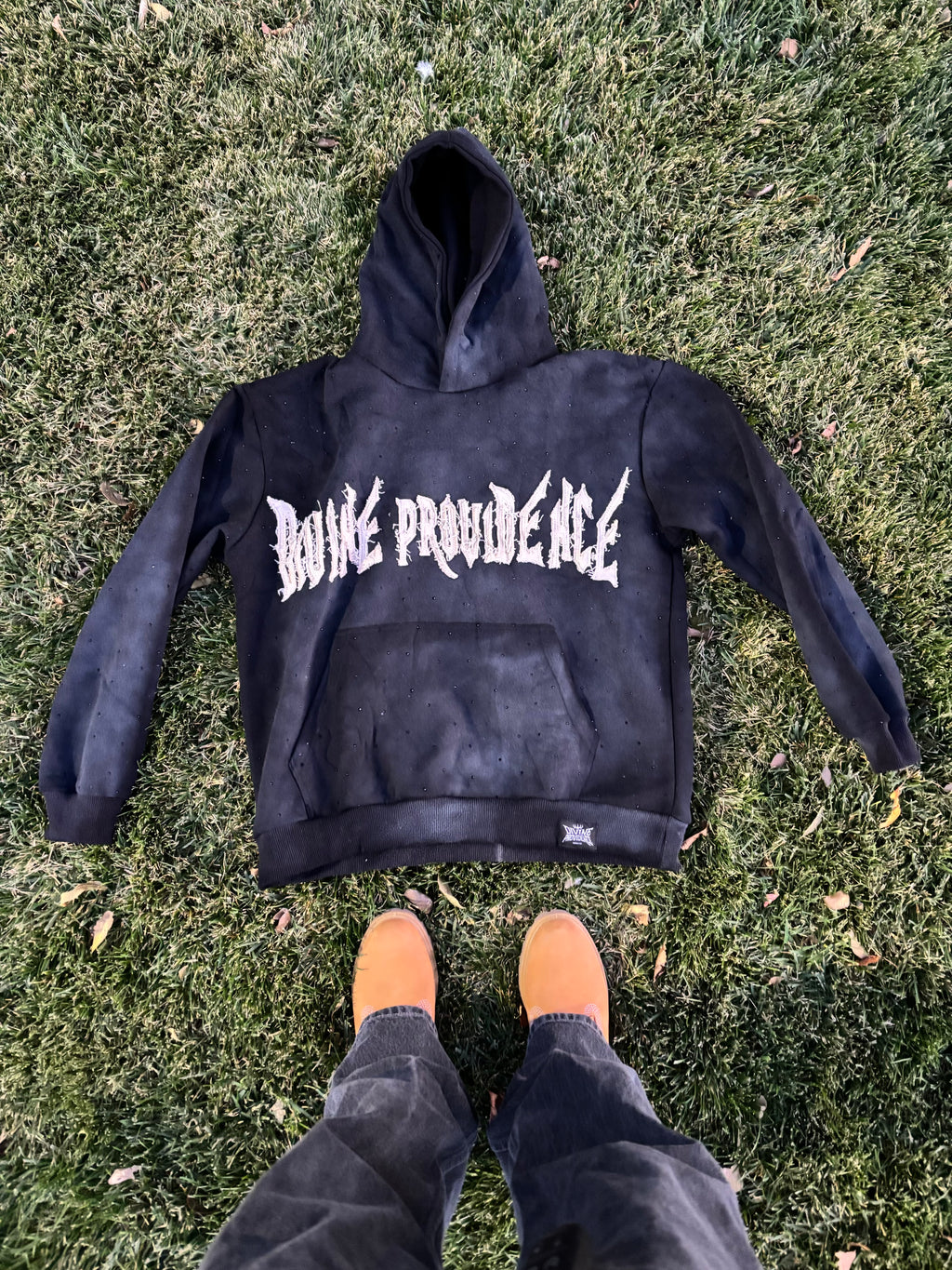 Divine Providence Rhinestone Hoodies